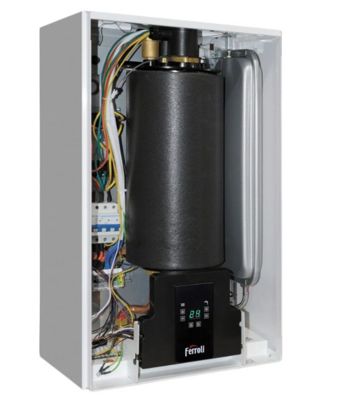 Ferroli TOR 18 elektrisk kedel, enkeltfunktion med vejrkompensering, 18 kW, 1 stk.