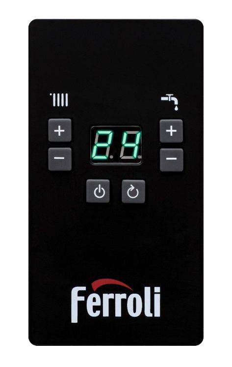 Ferroli TOR 18 elektrisk kedel, enkeltfunktion med vejrkompensering, 18 kW, 1 stk.