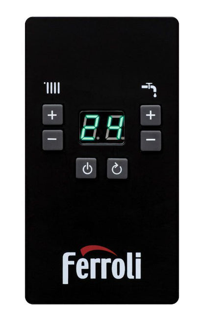 Ferroli TOR 18 elektrisk kedel, enkeltfunktion med vejrkompensering, 18 kW, 1 stk.