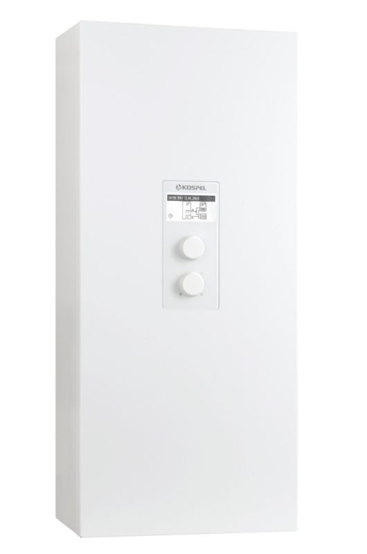Kospel EKCO.L3 elektrisk kedel 04/06/08 kW / 400V 3N eller 230V med forenklet styring, uden membranbeholder, 1 stk.