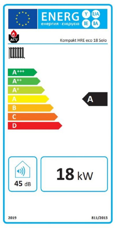 ACV Kompakt HRE ECO 18 Solo kondenserende gasfyr 1-funktions 1 stk.