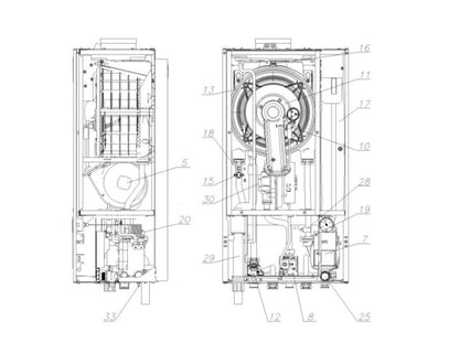 Termet SILVER 35 kW PRO kondenserende gasfyr 1-funktions, 1 stk.