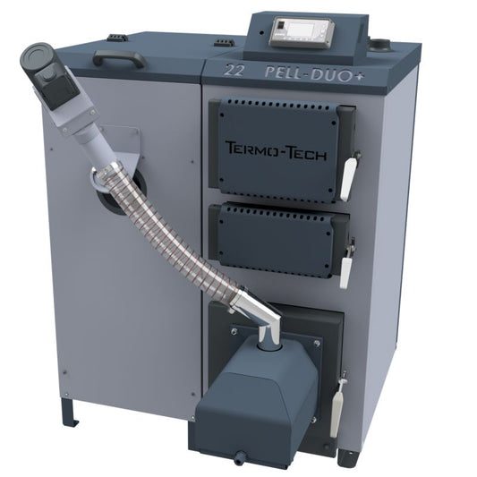 Pelletkedel Termo-Tech Pell-Duo 22 kW venstre