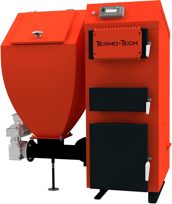Fastbrændselsfyr Termo-Tech Eco Duo Plus 5. klasse 18 kW venstre
