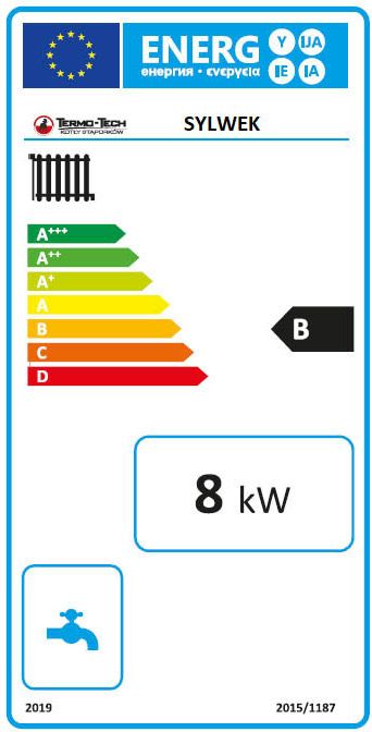 Termo-Tech Sylwek 8 kW højre fastbrændselsfyr