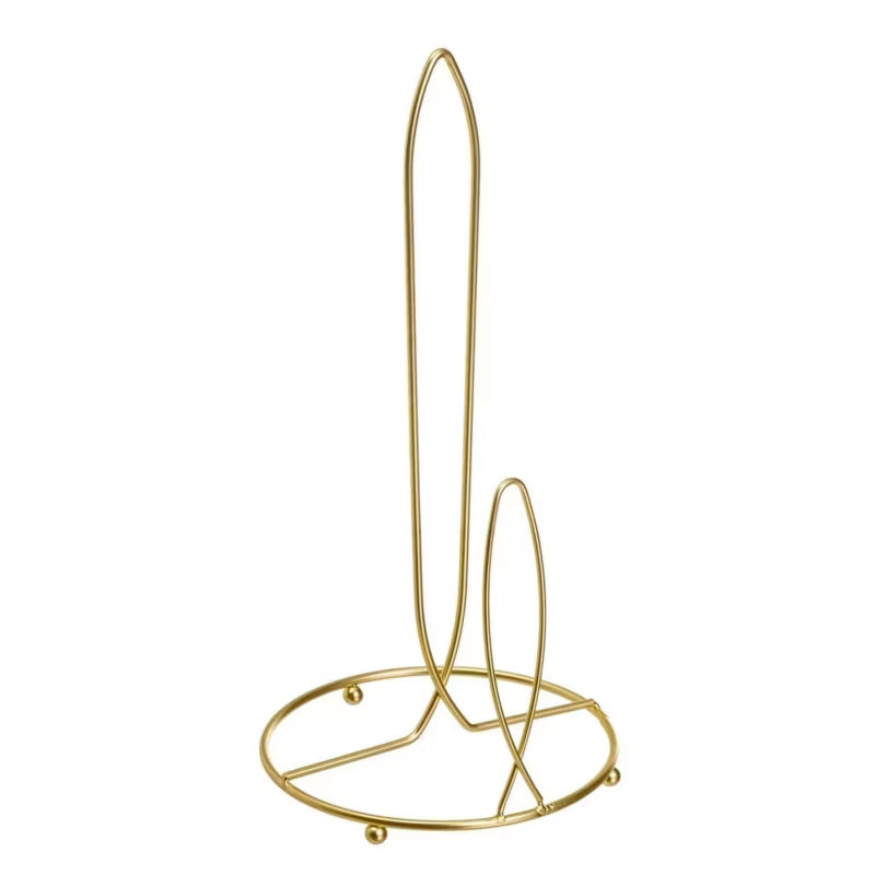 Køkkenrulleholder 16x16x32 cm Guld Metal