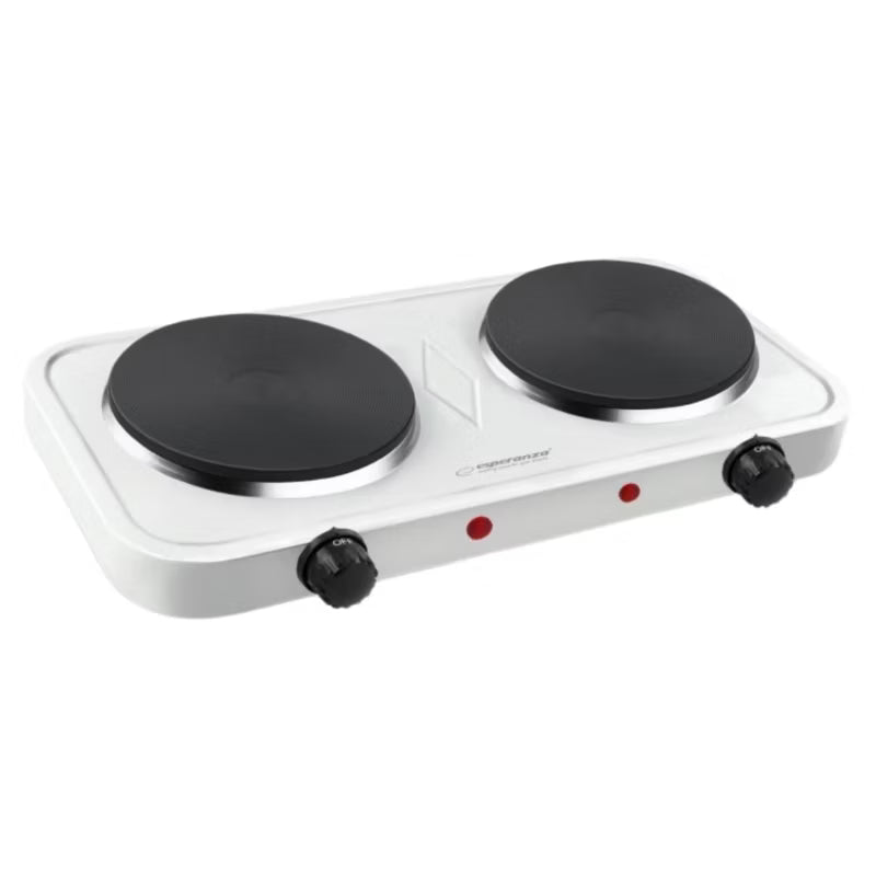 Kogeplade Dobbelt 43x23,5 cm 2000W Hvid