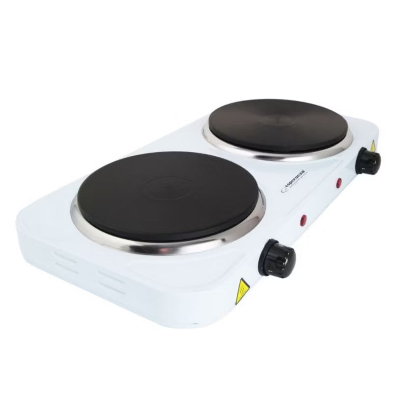 Kogeplade Dobbelt 43x23,5 cm 2000W Hvid
