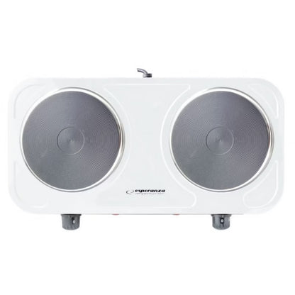 Kogeplade Dobbelt 43x23,5 cm 2000W Hvid