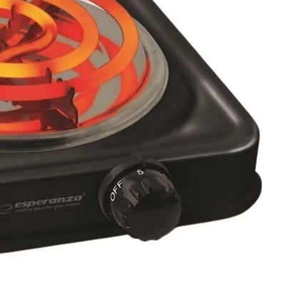 Kogeplade ETNA 21x21 cm Sort 1000W