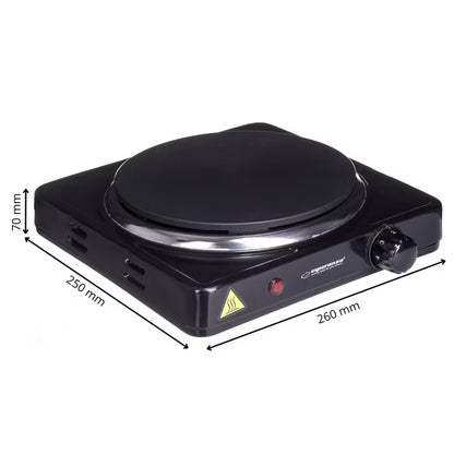Kogeplade Pinatubo EKH002K 1500W Sort