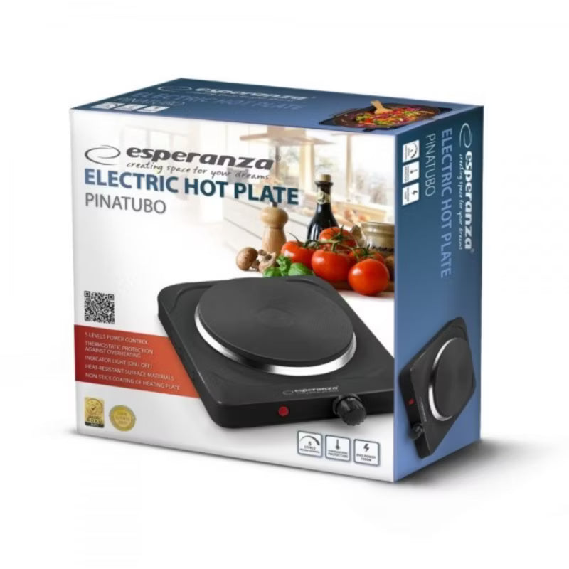 Kogeplade Pinatubo EKH002K 1500W Sort