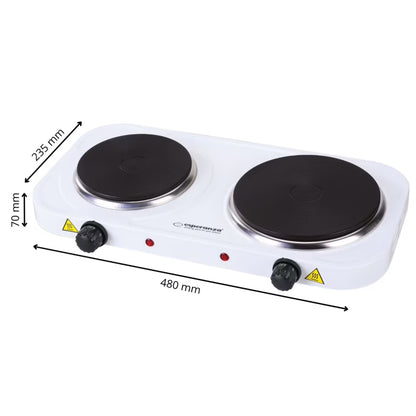 Kogeplade Yellowstone EKH014W 48x23,5 cm Dobbelt Hvid