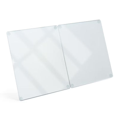 Kogepladebeskytter 40x52 cm Transparent Glas 2 Stk