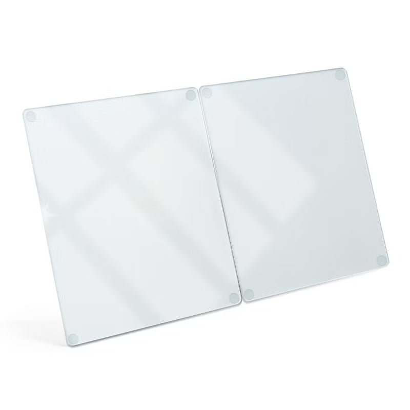 Kogepladebeskytter 40x52 cm Transparent Glas 2 Stk