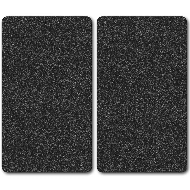 Kogepladebeskytter 52x30 cm Granit Grå Glas