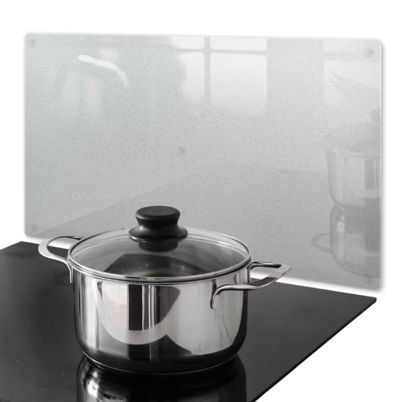 Kogepladebeskytter Glas 52x30 cm Frostet Glas