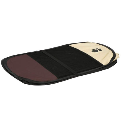 Sammenklappelig hunde- og katteindhegning Springos 81 cm beige-brun 1 stk.