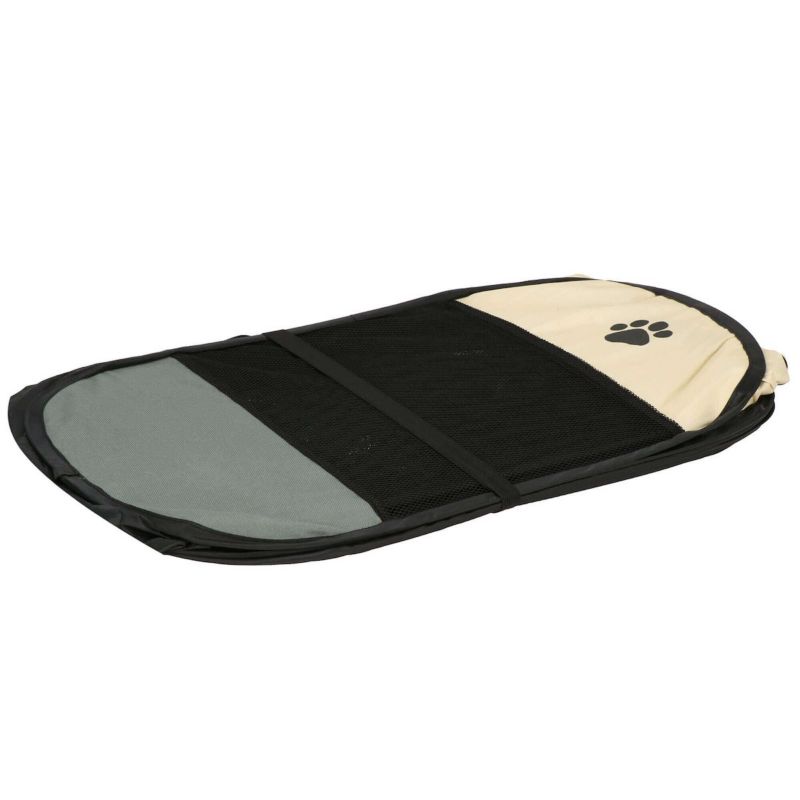 Universal foldbar hunde- og katteindhegning Springos 114 cm beige-grå 1 stk.