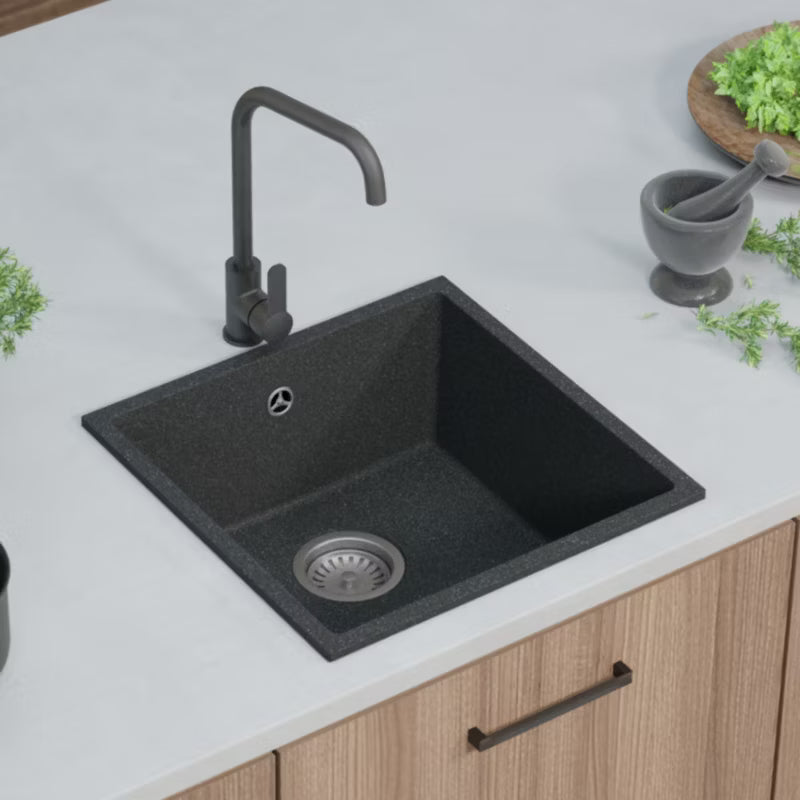 Køkkenarmatur Ango 32 cm Sort med Drejetud