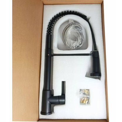 Køkkenarmatur Ansea 50 cm Fleksibel Sort Mat