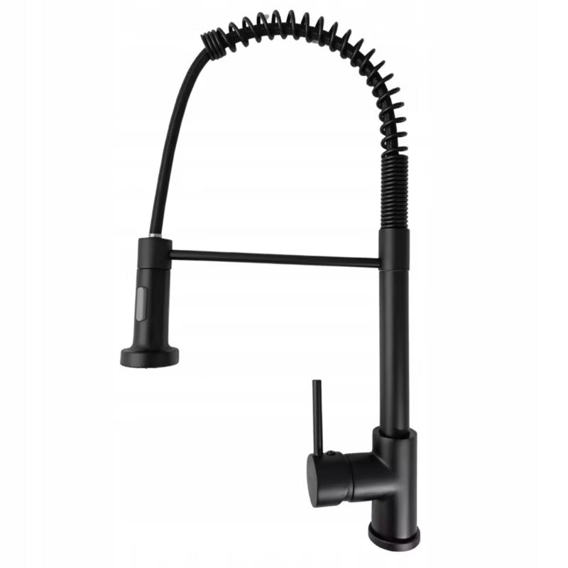 Køkkenarmatur Ansea 50 cm Fleksibel Sort Mat