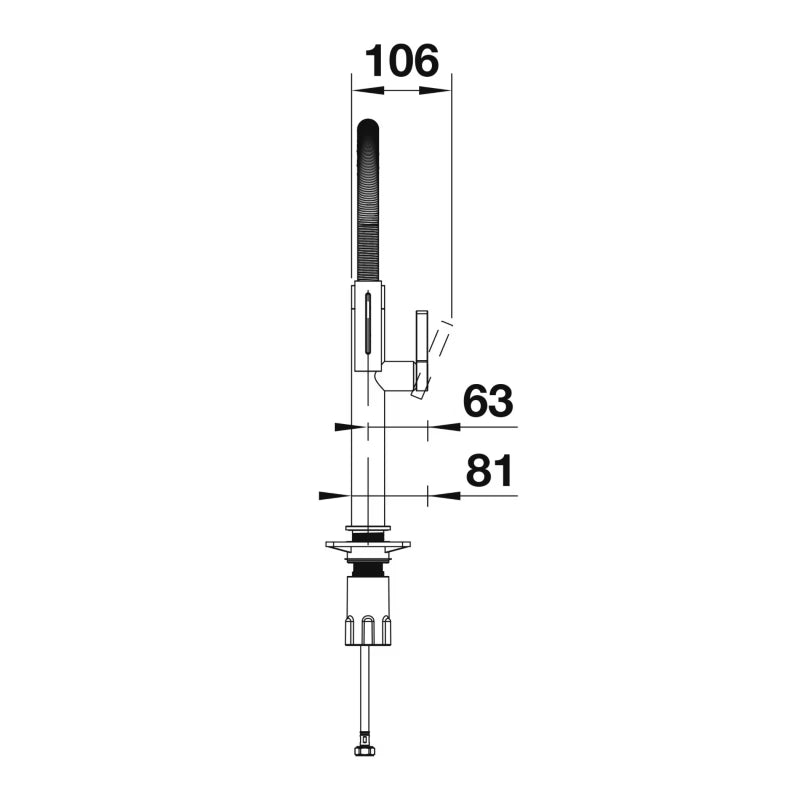 Køkkenarmatur CULINA-S II Mini Sort Mat