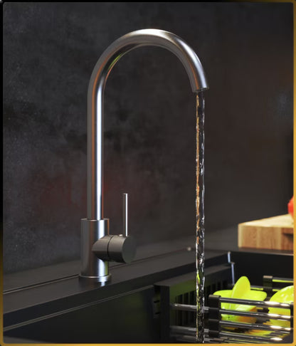 Køkkenarmatur Delta Høj Inox