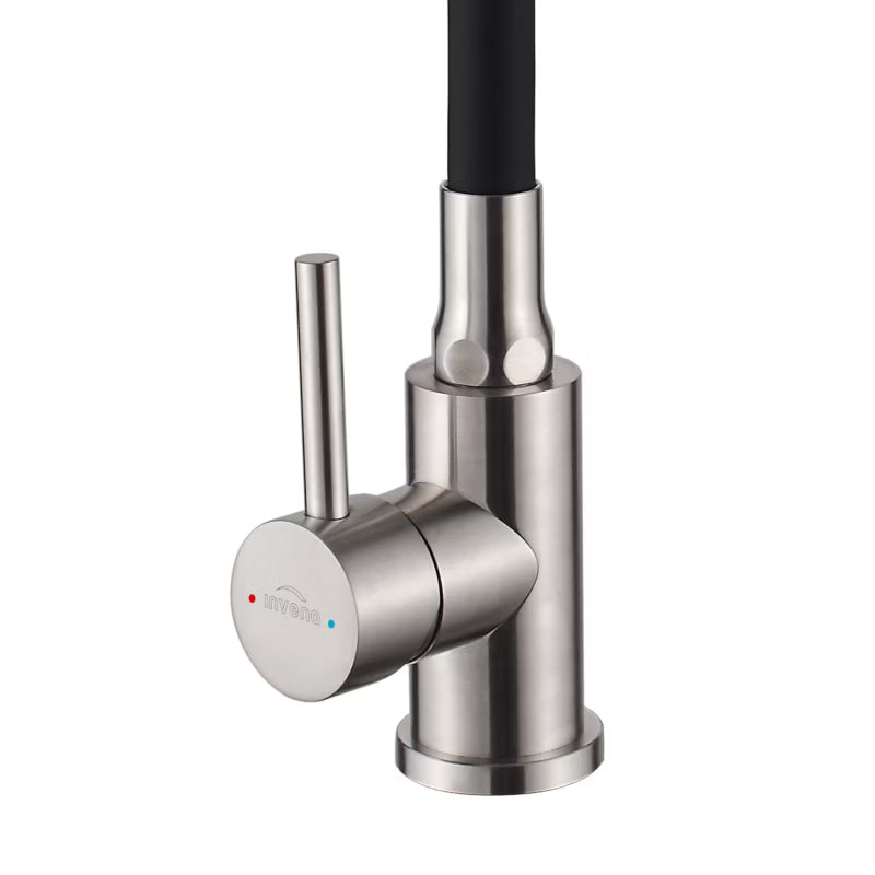 Køkkenarmatur Efi med Fleksibel Tud Inox Sort