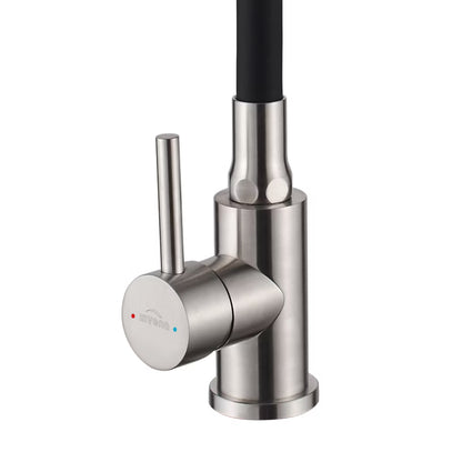 Køkkenarmatur Efi med Fleksibel Tud Inox Sort