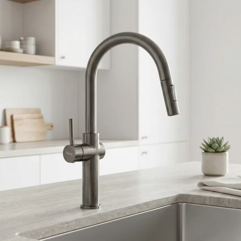 Køkkenarmatur Fresh Høj 45,5 cm Titan