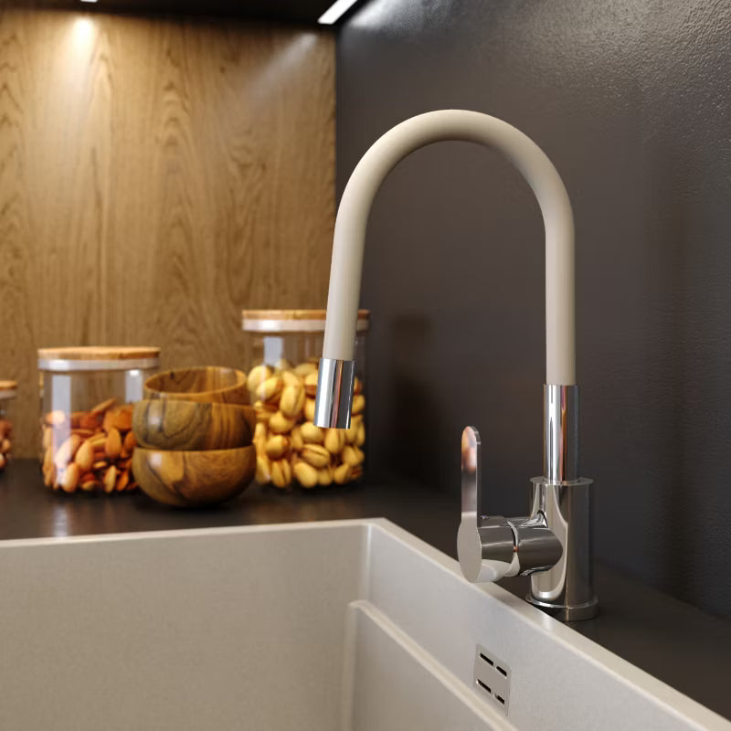 Køkkenarmatur Grado Fleksibel Tud Beige