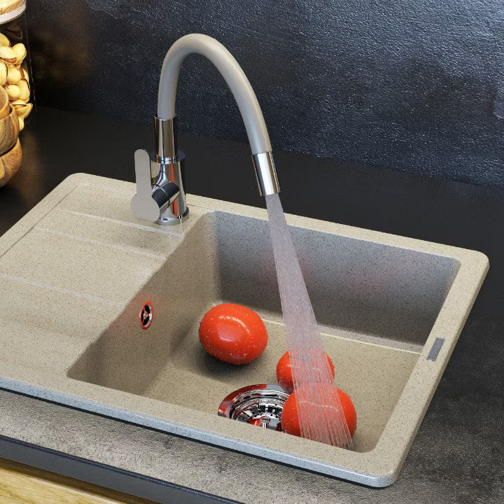 Køkkenarmatur Grado Plus med Fleksibel Tud Beige