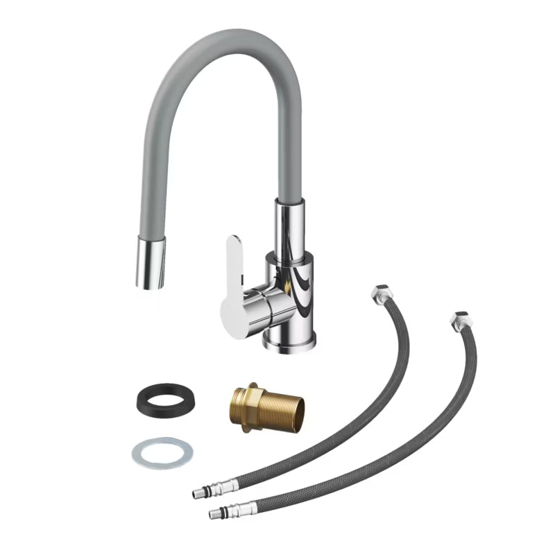 Køkkenarmatur Grado Plus med Fleksibel Tud Grå