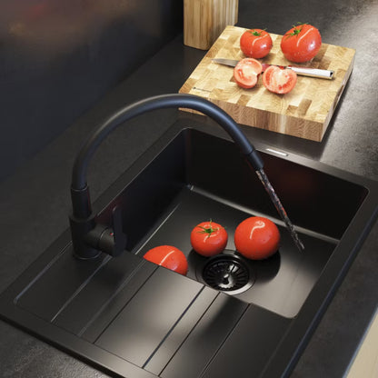 Køkkenarmatur Grado Plus med Fleksibel Tud 54 cm Sort
