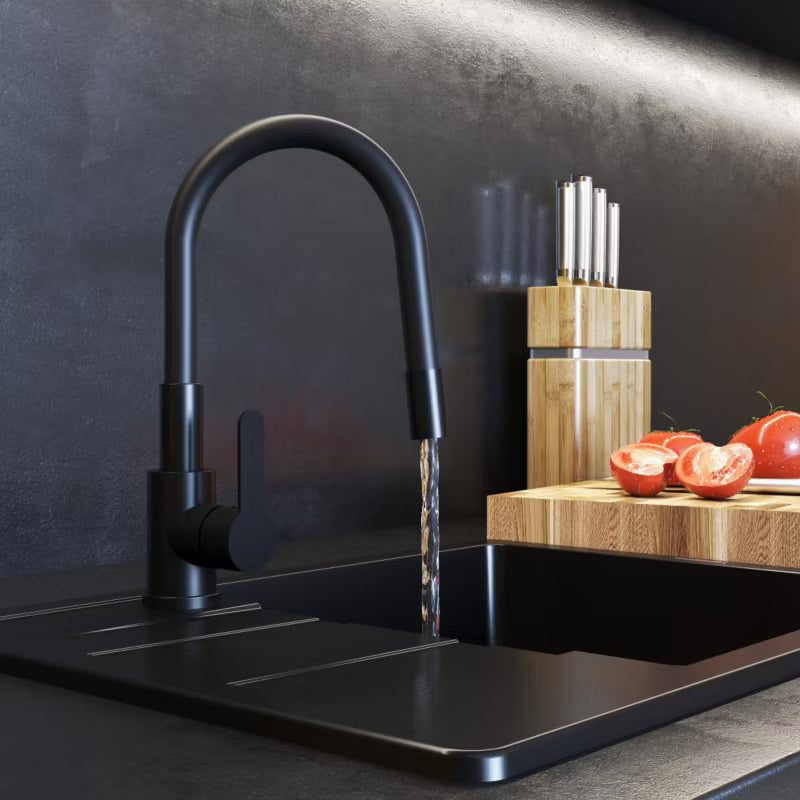 Køkkenarmatur Grado Plus med Fleksibel Tud 54 cm Sort
