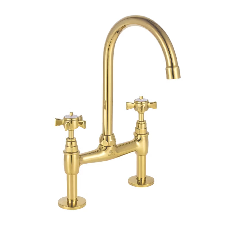 Køkkenarmatur Hudson Retro Guld Messing