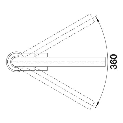 Køkkenarmatur Mila 27 cm Sort Mat