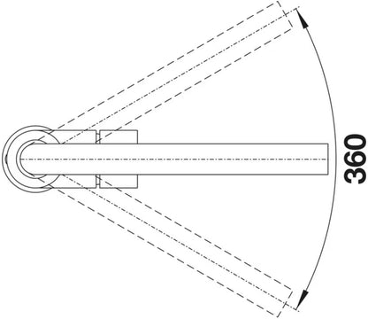 Køkkenarmatur Mila 27 cm Sort Mat