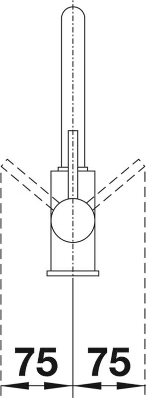 Køkkenarmatur Mila 27 cm Krom