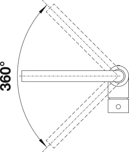 Køkkenarmatur Mila 27 cm Krom