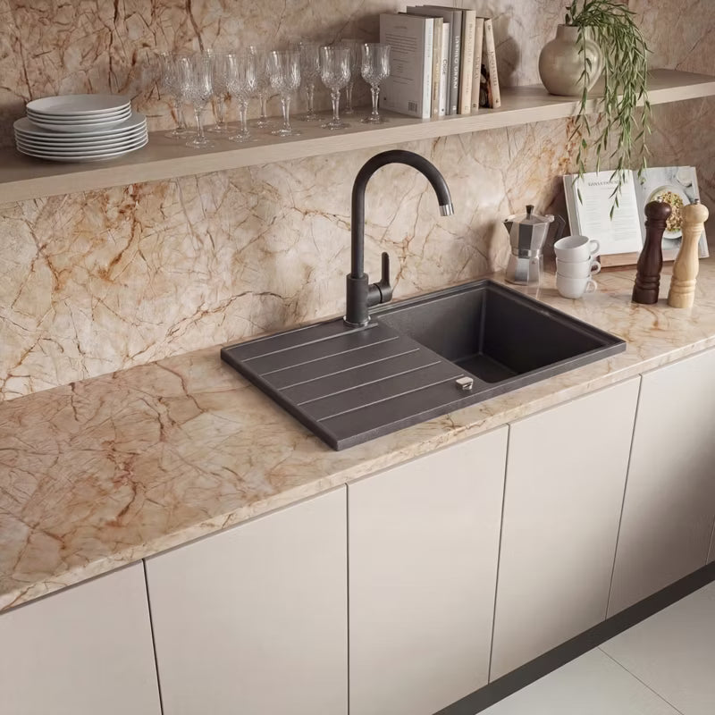 Køkkenarmatur Mono Beige Granit med U-Tud