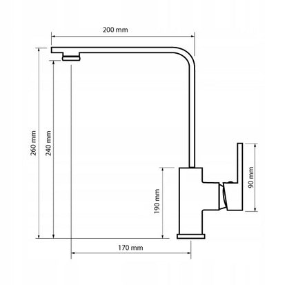 Køkkenarmatur Nook Sort Mat