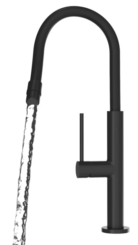 Køkkenarmatur Oti med Fleksibel Tud Sort