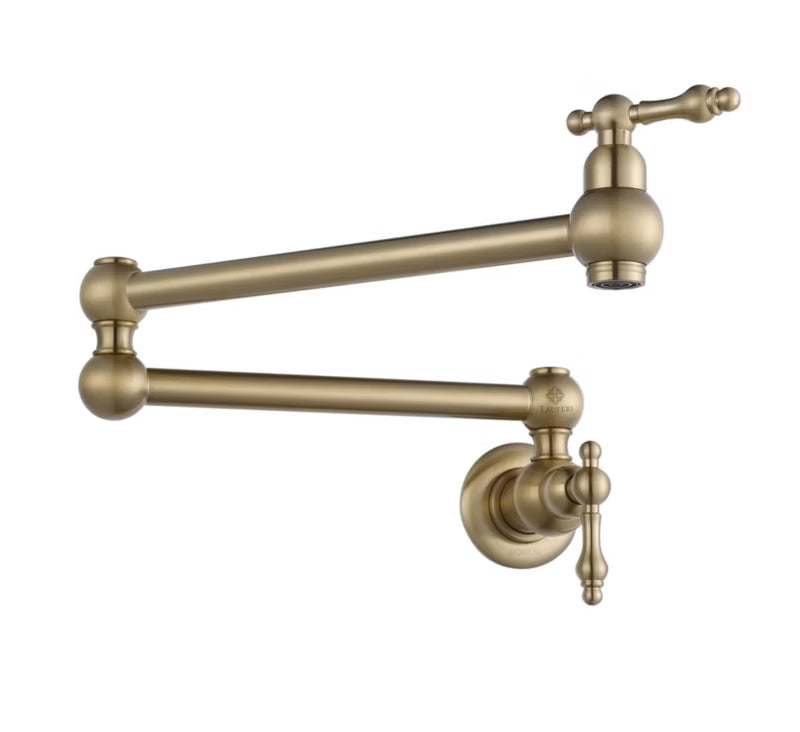Køkkenarmatur Pot Filler 56 cm Børstet Guld