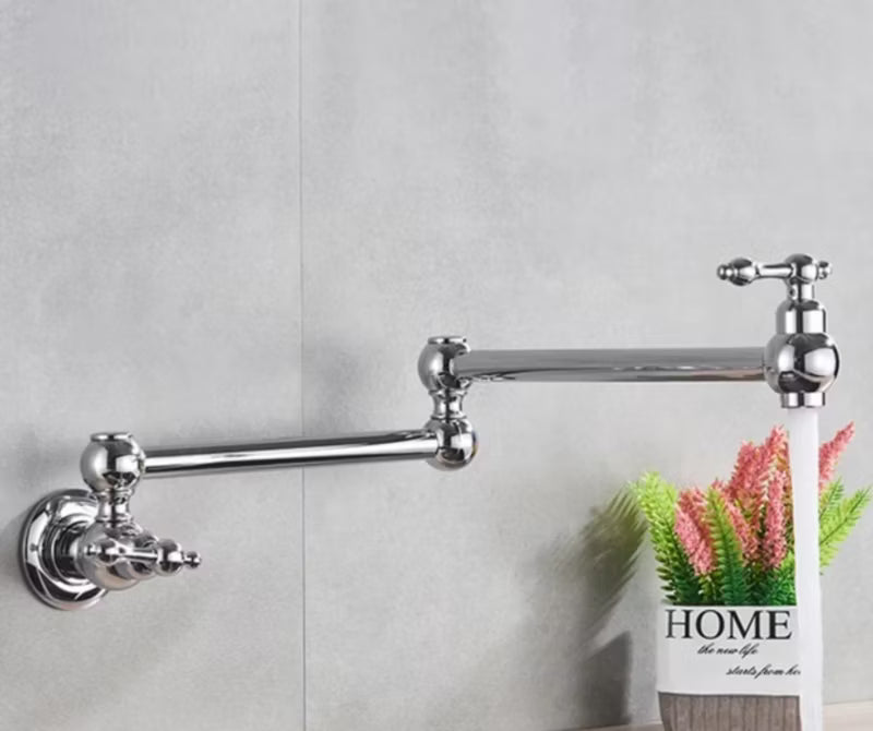 Køkkenarmatur Pot Filler 56 cm Sølv Mat