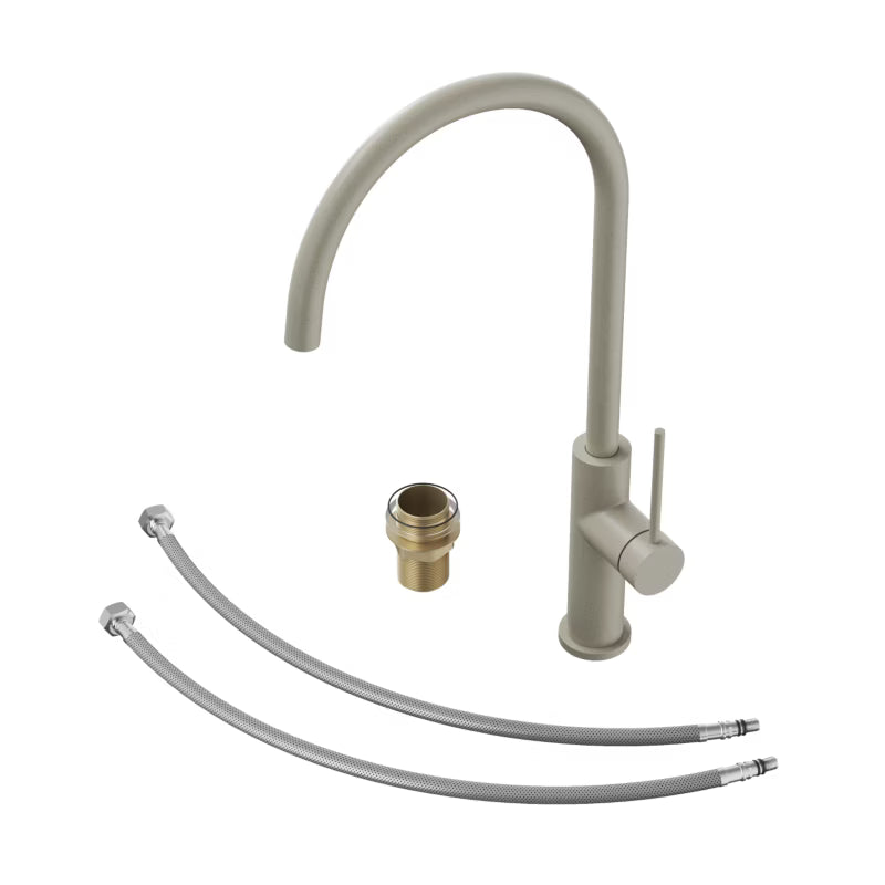 Køkkenarmatur Prestige Slim Beige med Svingtud