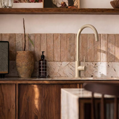 Køkkenarmatur Prestige Slim Beige med Svingtud