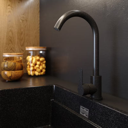 Køkkenarmatur Prestige Sort Spættet