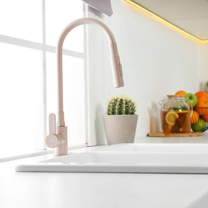 Køkkenarmatur Roko 35 cm Beige med Fleksibel Tud